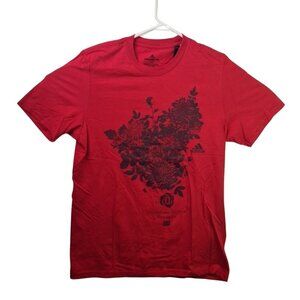 Adidas Rose B/R Flor Red T-Shirt Men Amplifier Tee Graphic Short Sleeve Size M
